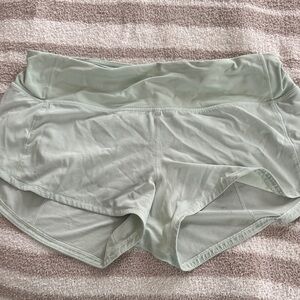 Lululemon Athletica Light Green Athletic Shorts